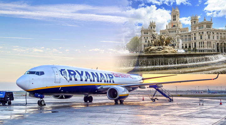 рейс ірландського лоукостера Ryanair на Мадрид