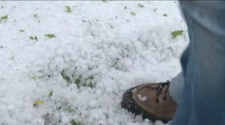 сильный град в Болгарене