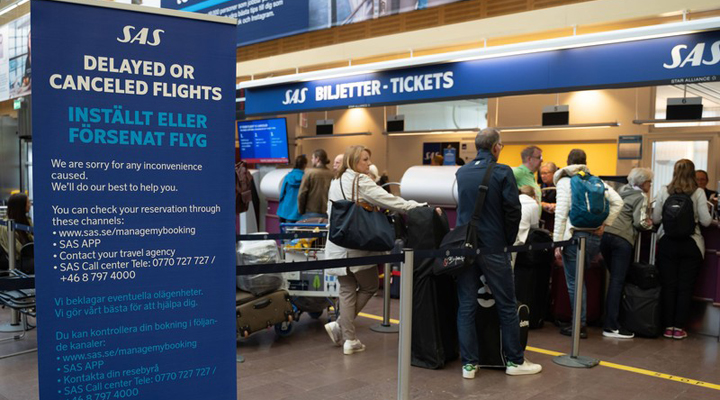 співробітники авіакомпанії Scandinavian Airlines оголосили страйк