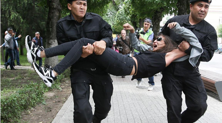 акции протеста в Казахстане