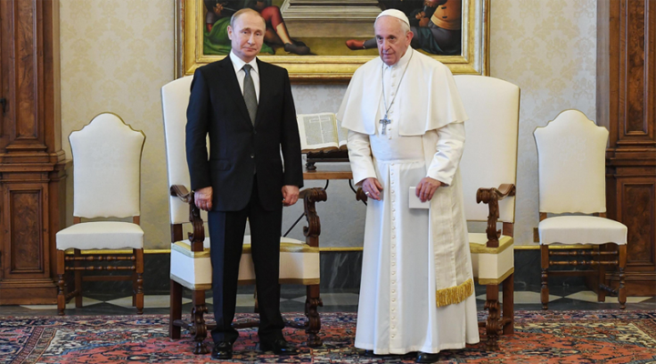 Володимир Путін і Папа Франциск