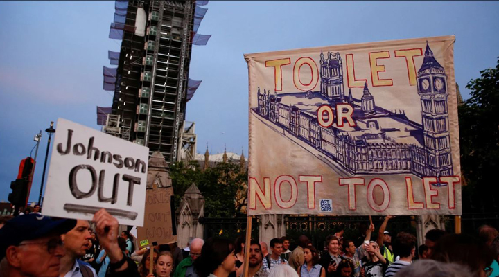 петиція проти припинення роботи парламенту в Англії