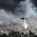 Пожар на греческом острове Закинф. Это популярное место среди туристов