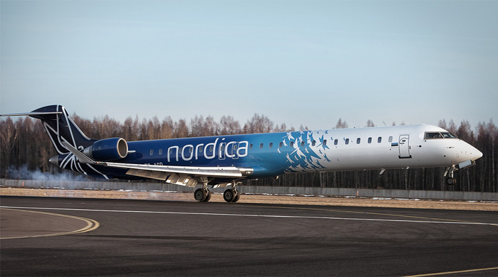 авиакомпания Nordica прекратила осуществление рейсов из столицы Украины в столицу Эстонии