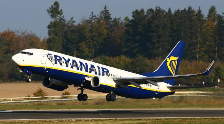 компанія Ryanair збільшує число рейсів