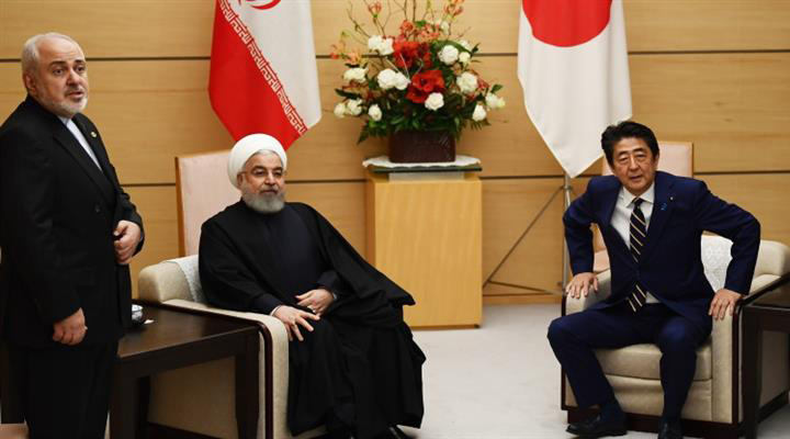 японський прем'єр Сіндзо Абе і президент Ірану Хасана Рохані