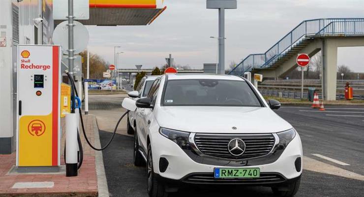 зарядные станции для электромобилей Shell