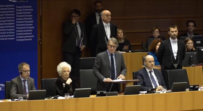 Члены Европарламента отмечают 75-летие освобождения Освенцима