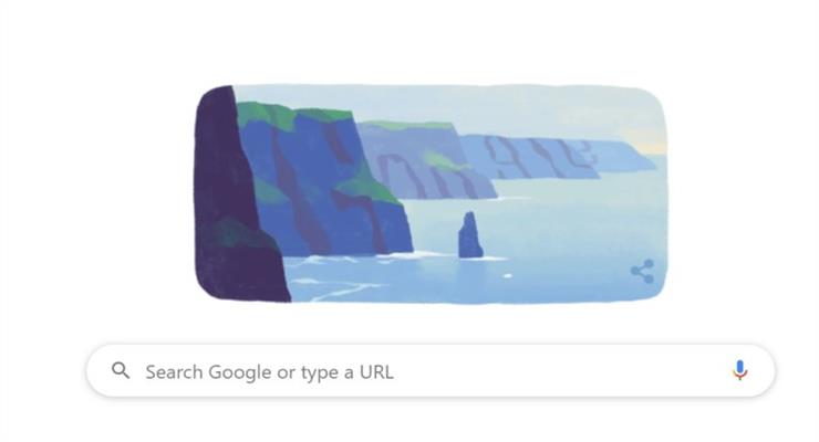 Google чтит Святого Патрика