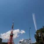 Японские ВВС пролетели над Токио, чтобы поприветствовать медиков