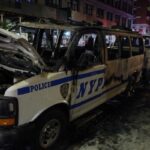 Поліцейський вантажівка врізалася в демонстрантів у Нью-Йорку