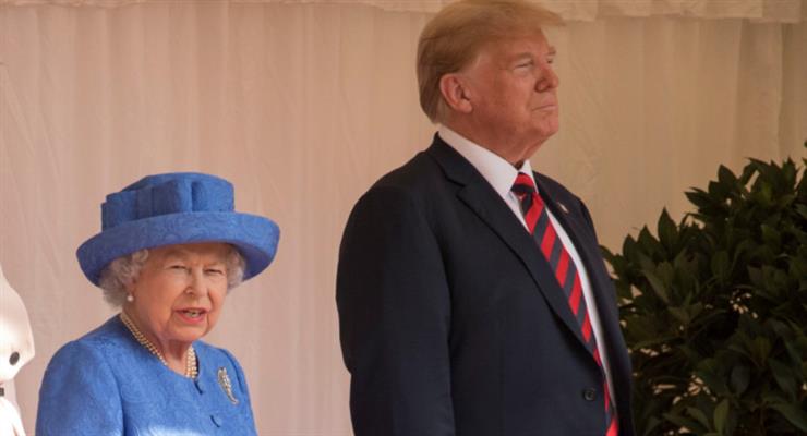 телефонна розмова королеви Великобританії і Дональда Трампа