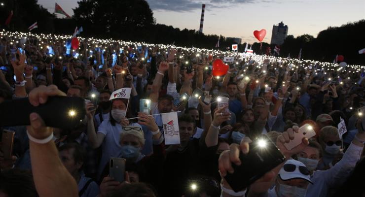 63-тисячний мітинг в Мінську