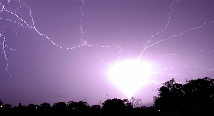 удар блискавки