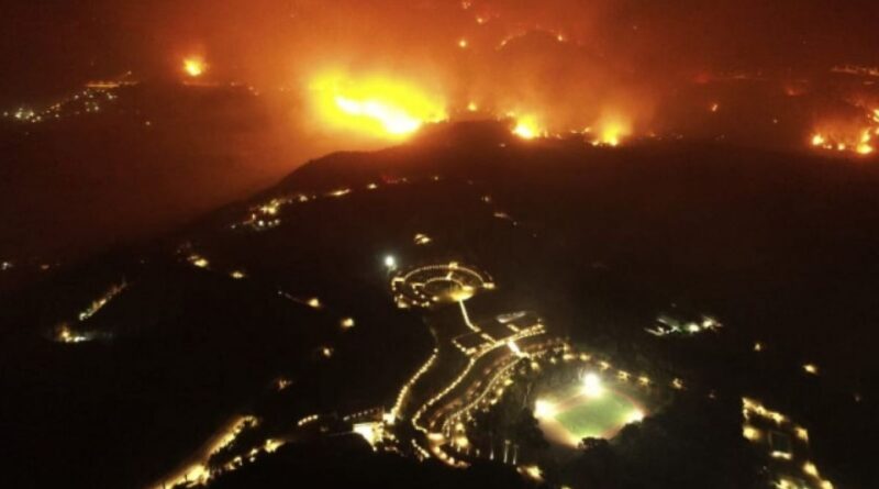 понад 20 сіл були евакуйовані через пожежі на Пелопоннесі