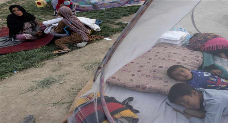 кір на американській базі, де розміщені афганські біженці