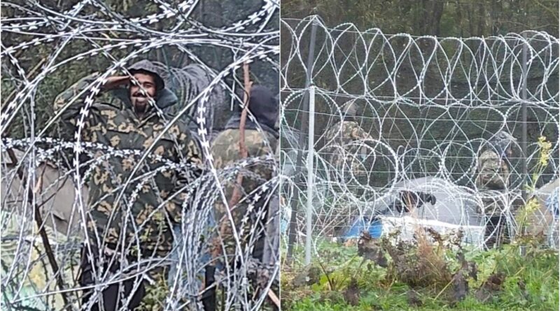 Білорусь роздає мігрантам військову форму