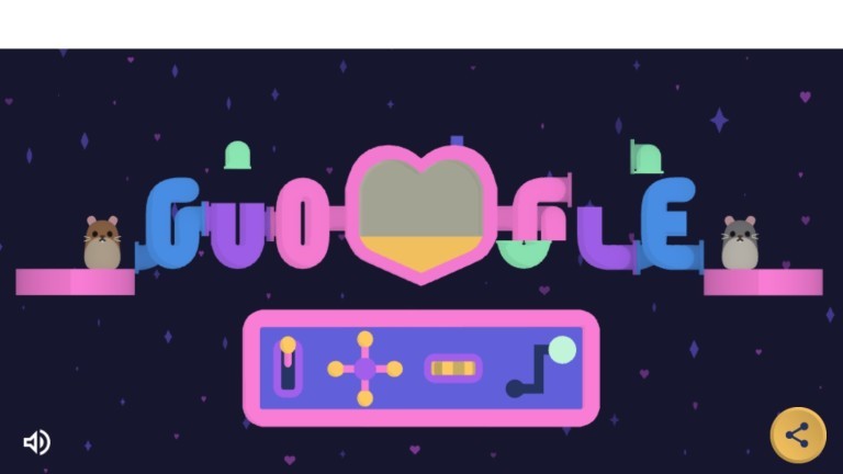 Google випустив дудл до Дня святого Валентина