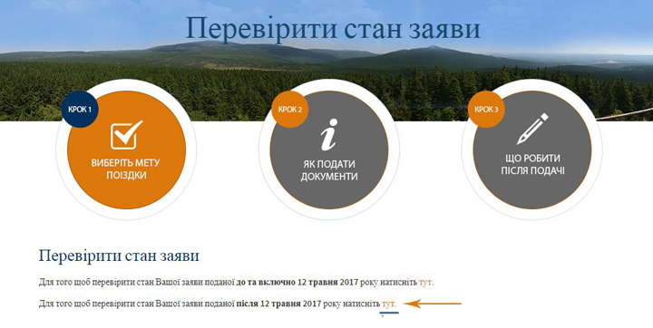 перевірка стану заяви