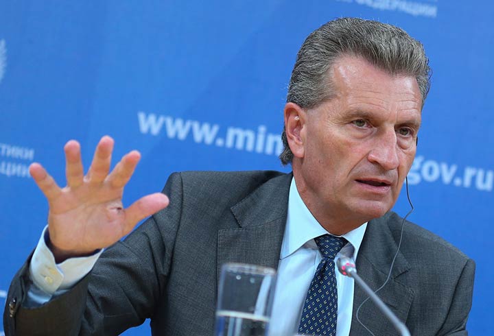 Еврокомиссар по вопросам бюджета Гюнтер Эттингер